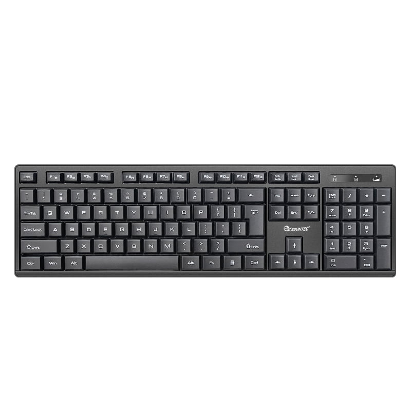 New 2.4G Wireless Computer Keyboard with Cradle Full-Size office Keyboard for PC Laptop Desktop KW-109U